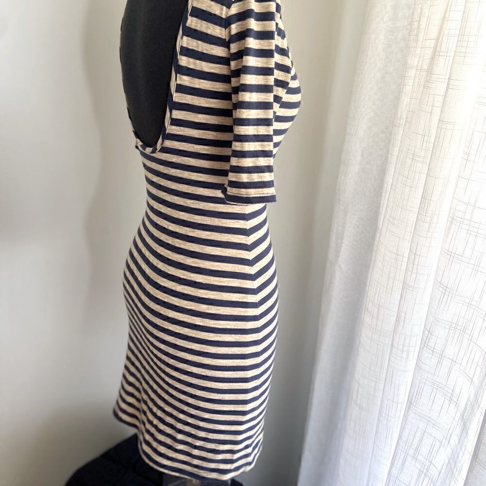 Velvet Torch Multi Color Striped Open Back Dress - Picture 7 of 11
